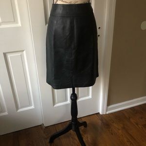 Jaclyn Smith leather skirt
